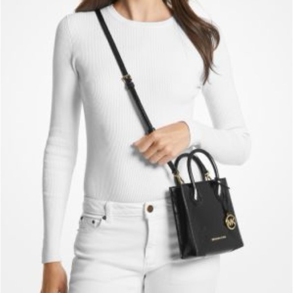 Michael Kors Mercer Extra-Small Patent Crossbody Bag